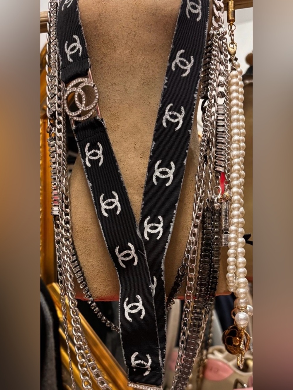 Vintage CHANEL Ribbon Lanyard